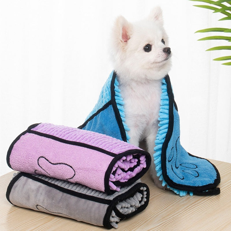 Super Absorbent Pet Towel – Quick-Dry Dog & Cat Bathrobe