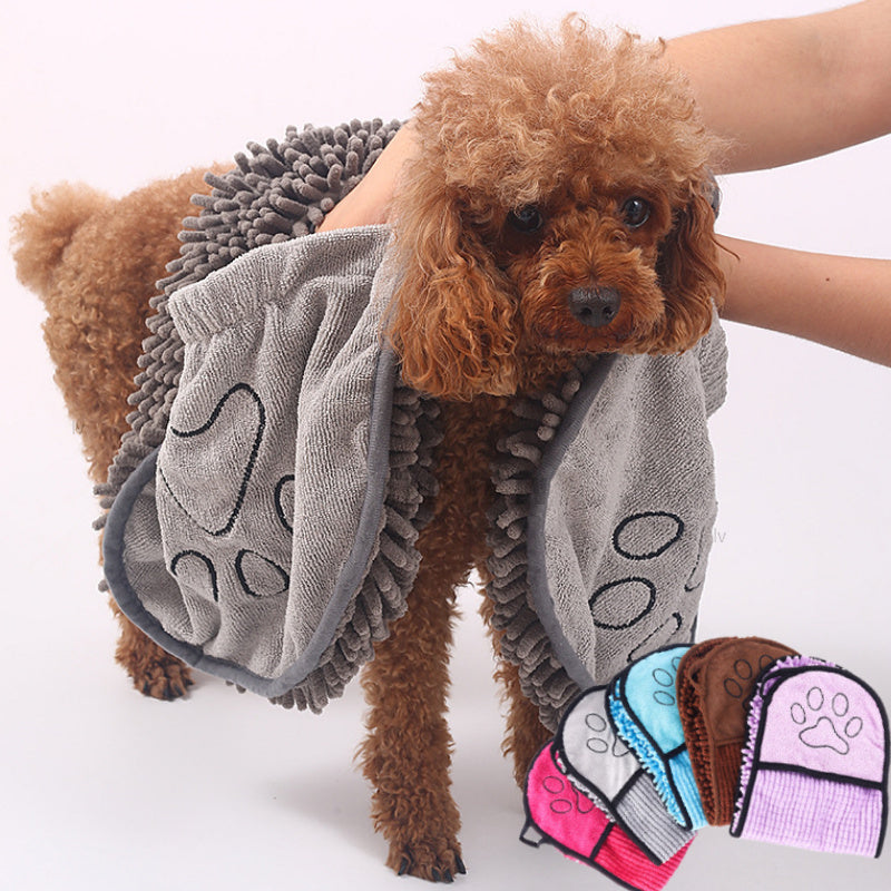 Super Absorbent Pet Towel – Quick-Dry Dog & Cat Bathrobe
