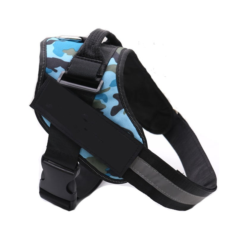 No-Pull Dog Harness – Reflective Adjustable Vest with Custom Patch