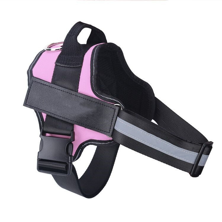 No-Pull Dog Harness – Reflective Adjustable Vest with Custom Patch