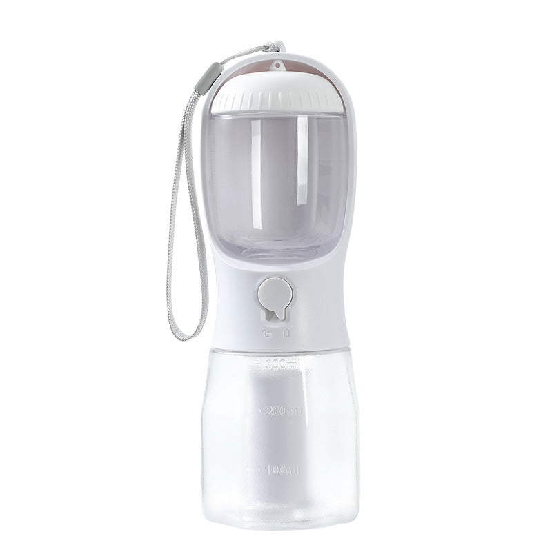 3-in-1 Dog Water Bottle with Food & Waste Bag Holder