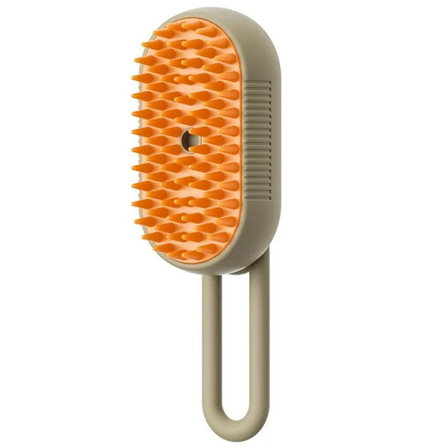 3-in-1 Steam Pet Brush – Electric Cat & Dog Grooming Comb